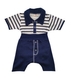 Komplet polo body + spodenki Paski