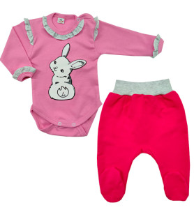 Komplet body + półśpioch/spodenki Króliczek