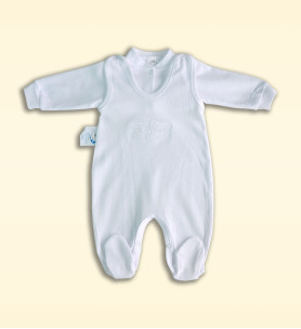 Komplet śpioch + kaftan bawełniany biały