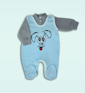 Komplet śpioch + kaftan bawełniany Piesek