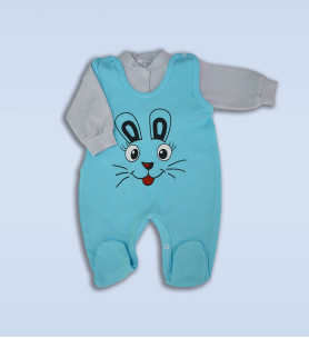 Komplet śpioch + kaftan bawełniany Królik
