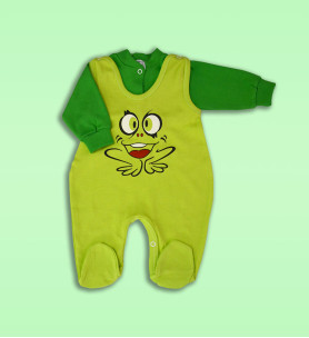 Komplet śpioch + kaftan bawełniany Żabka