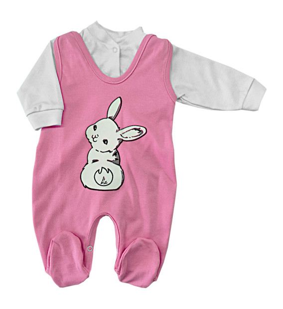  Komplet śpioch + kaftan bawełniany Zajączek