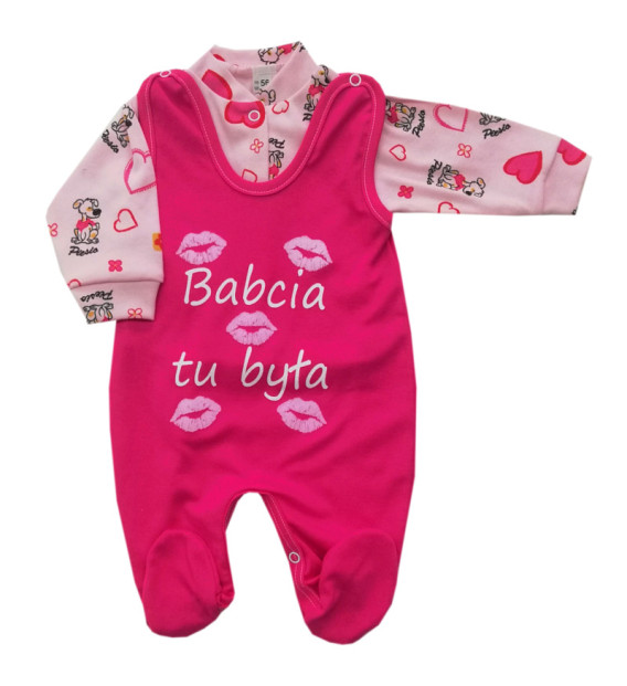 Komplet śpioch + kaftan bawełniany Babcia tu była dziewczynka