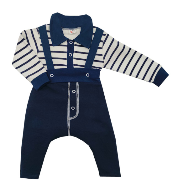 Komplet body + spodenki Szelki Granat