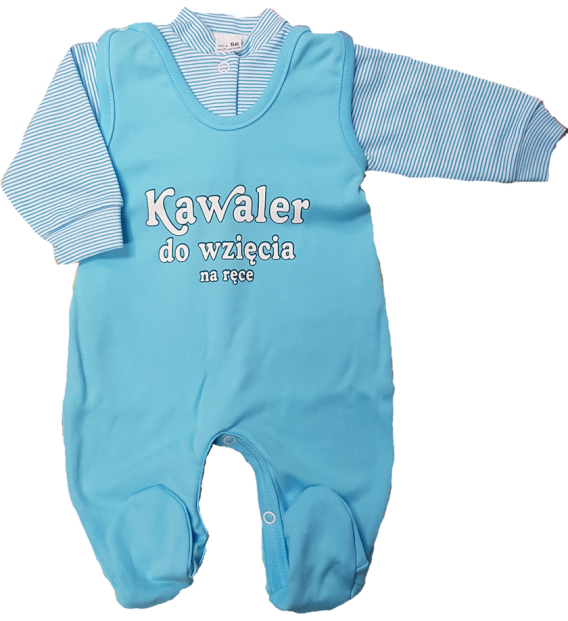 Komplet śpioch + kaftan bawełniany Kawaler