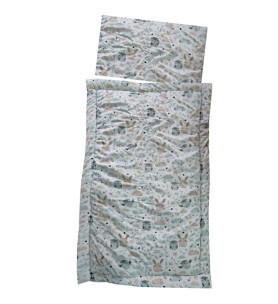 Komplet pościelowy Sowa i Zajączek 120/80 cm
