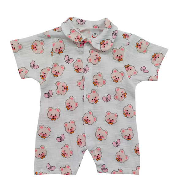 Pajac letni muślinowy Misie