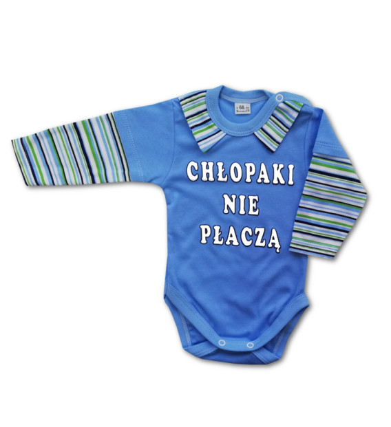Rampers z kołnierzykiem długi rękaw Chłopaki
