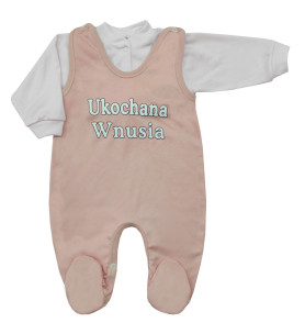 Komplet śpioch + kaftan bawełniany Wnusia