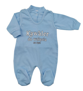Komplet śpioch + kaftan bawełniany Kawaler